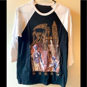 “Death - Human” Baseball T